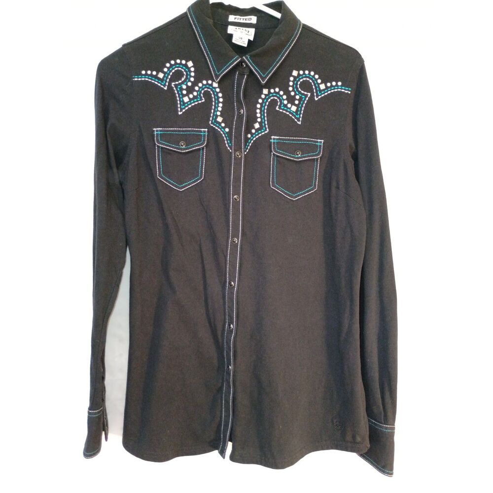 Ariat Western Embroidered Studs Large 90s grunge western cowgirl